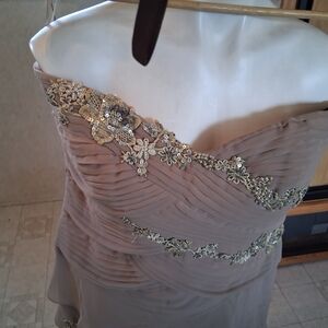 Elegant Floral Embellished Dress Chifon